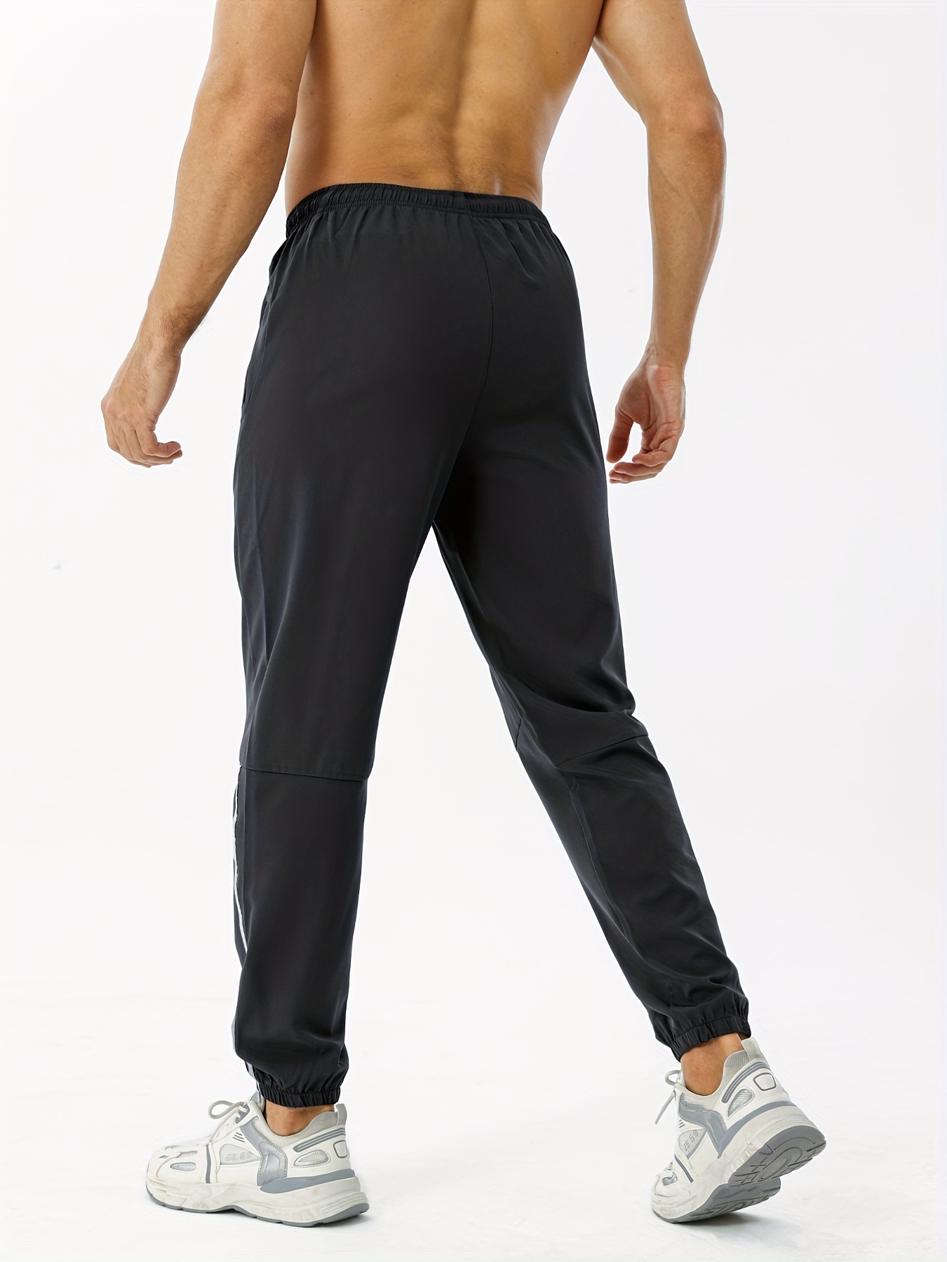 Men's Zipper Pocket Joggers for Summer Activities