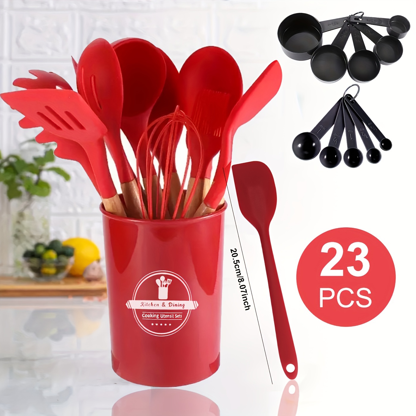 Silicone Utensil Set Kitchen Utensils Small Colanders Large - Temu