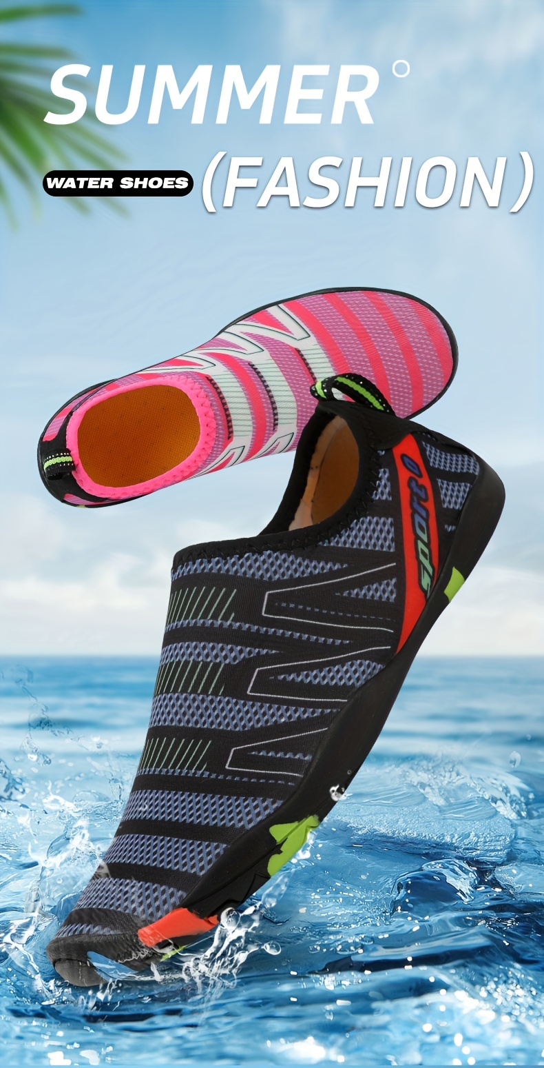 Zapatos de agua, calcetines de yoga descalzos de secado rápido para playa,  natación, surf, zapatos para mujeres y hombres, accesorios deportivos para