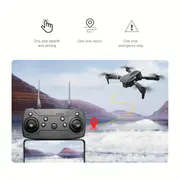 E88 Quadcopter UAV Drone:Altitude Hold, One-Key Takeoff, Dual HD Cameras/single HD Camera, Auto Capture, Gravity Sensing, LED Lights. The Most Affordable Product, Perfect For Adults And Gift Choice. details 5