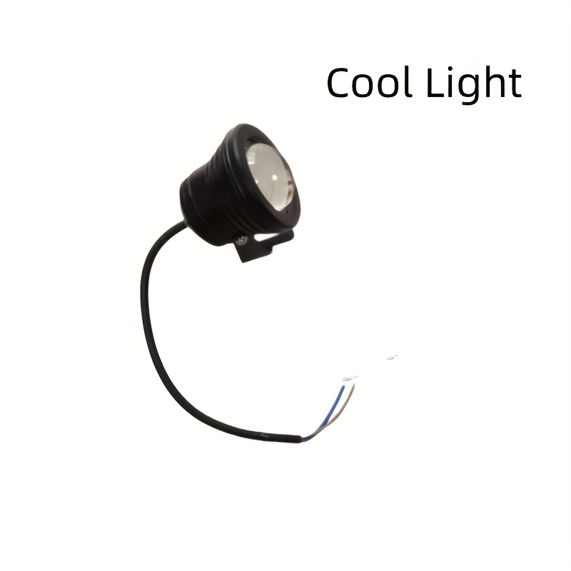 LED Spotlight waterproof silver 12V, 10W, warm white