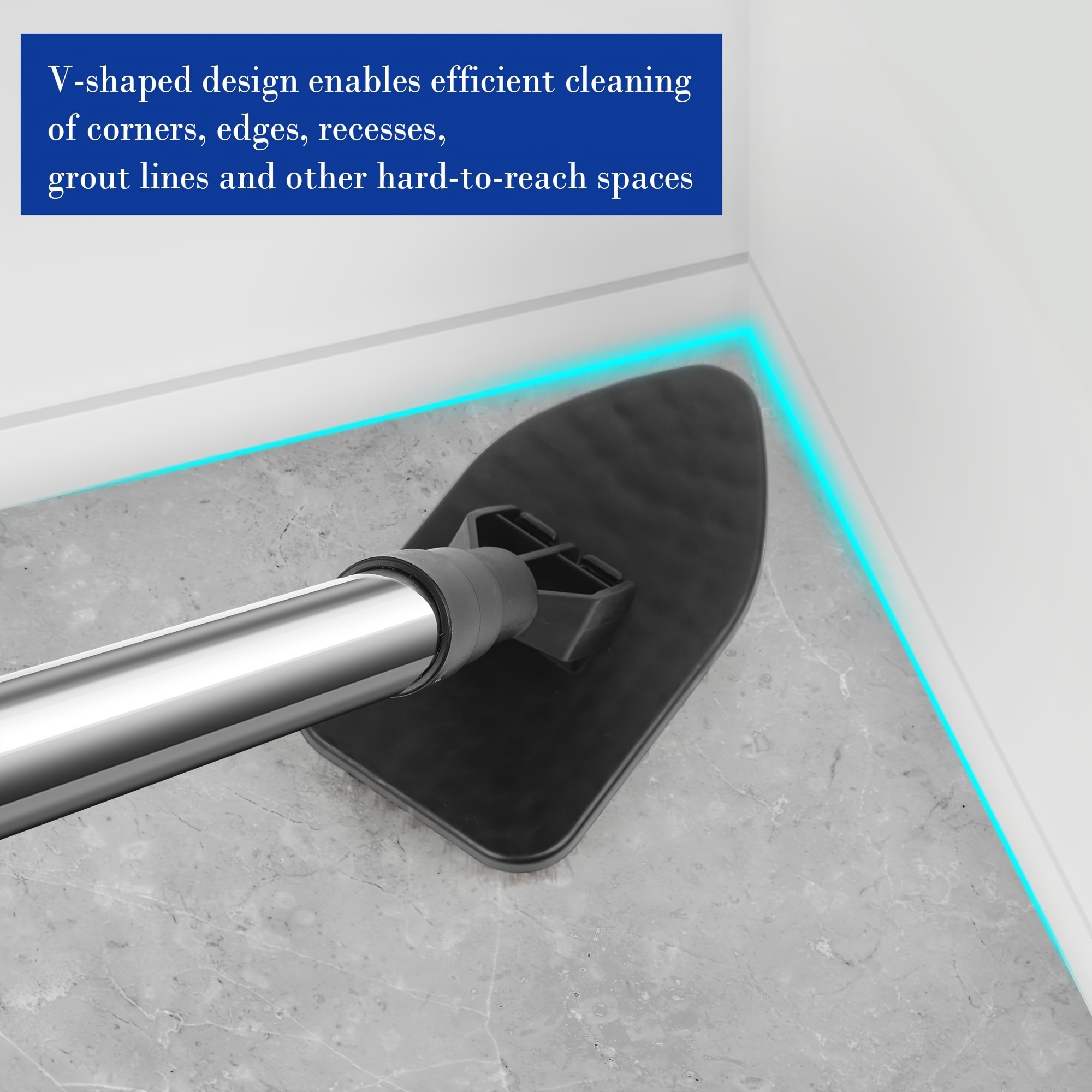 Extendable Bathtub And Tile Scrubber Long Handle Shower Cleaning Brush 2 In  1 Hard Bristles Scrub B