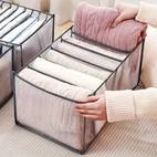 1pc pants clothes storage bag wardrobe drawer underwear socks jeans compartments storage container suitable for dorm and bedroom wardrobe organizer closet organizer bedroom accessories home organization and storage supplies