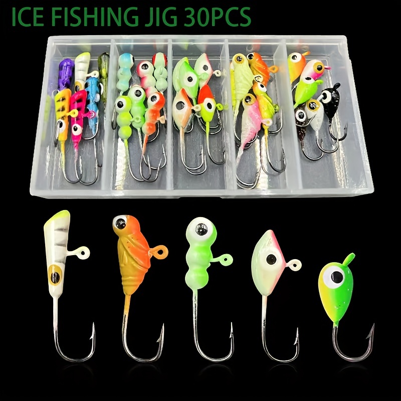 Ice Fishing Jigs Kit Ice Fishing Lures For Walleye Perch - Temu