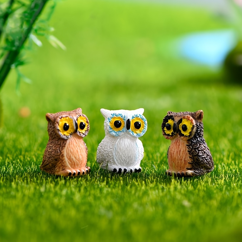 Mini Owl Figurines Enchant Your Home Decor With Fairy Garden