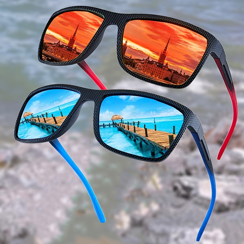 Gafas de sol polarizadas deportivas para los hombres de conducción Running  Ciclismo Pesca 100% Protección UV Gafas de sol