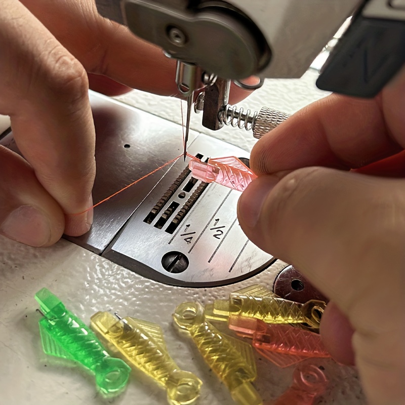 30 PCS Sewing Machine Needle Threaders, Fish Type Needle Threader, Quick  Sewing Machine Loop Needle Threaders Tool, Automatic Sewing Needle Threader