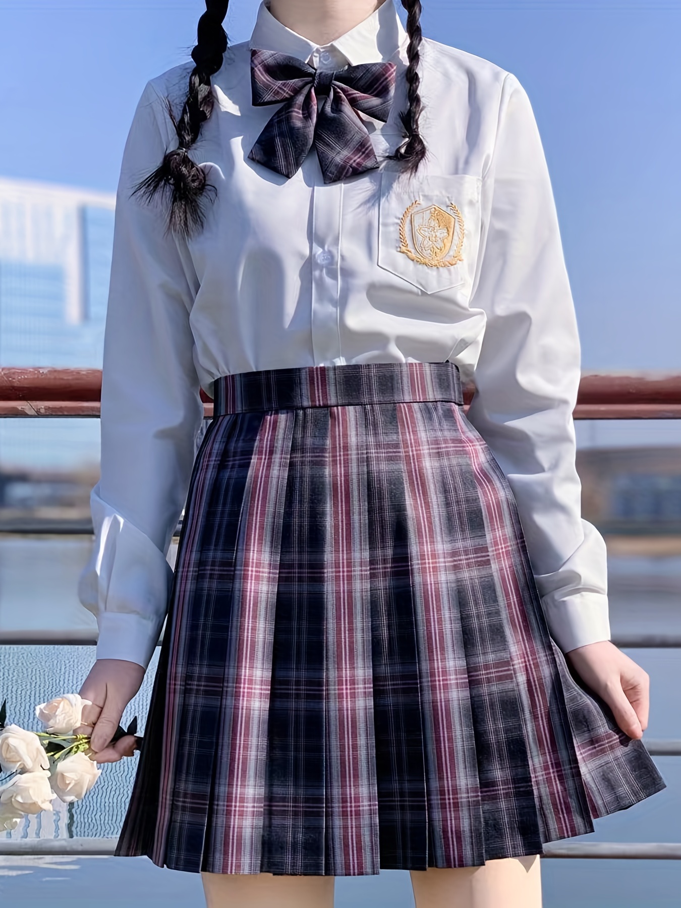 Saias Plissadas De Uniforme Xadrez Preppy 'JK', Minissaias De Uniforme  Escolar Japonês Kawaii, Roupas Femininas - Temu Portugal
