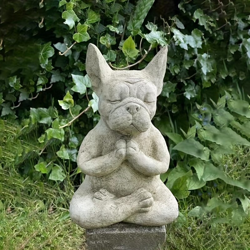 1pc Französische Bulldogge Harz Statue Meditierend Sitzende - Temu  Switzerland
