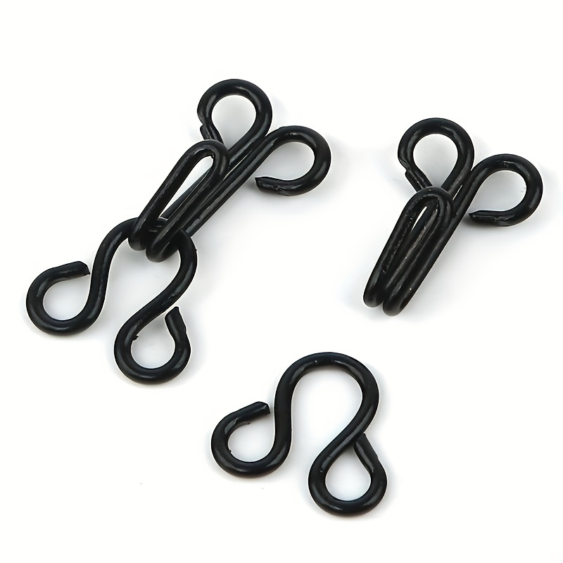 Buy YuDi 90 Set Sewing Hooks 3 Sizes Metal Eyes Closure Bra Hooks Clothing  Fasteners for Bra and Trousers Skirts Clothing Repair (Silver,Black and  Golden) Online at desertcartINDIA