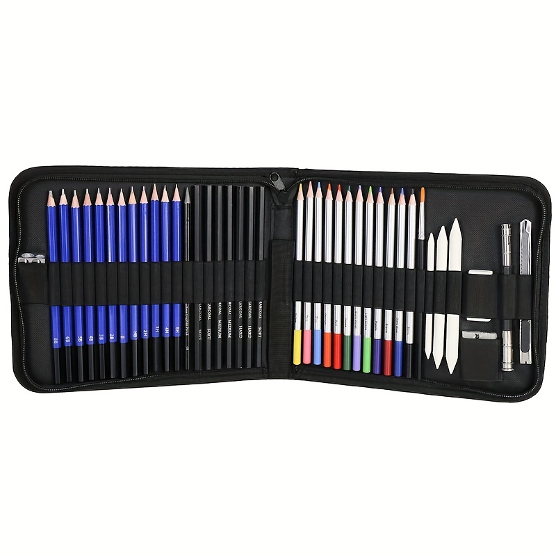 Premium Drawing Pencil Set(96pcs),including 72 Colored Pencils and 24 Sketch Kit