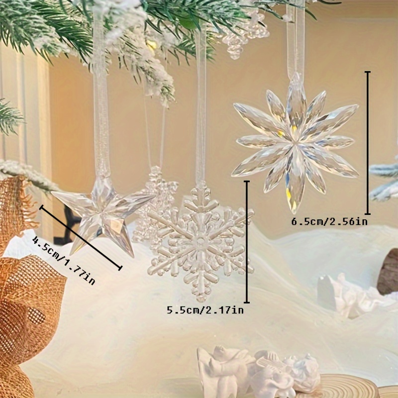 Christmas Ornaments Tree Decoration Crystal Acrylic - Temu