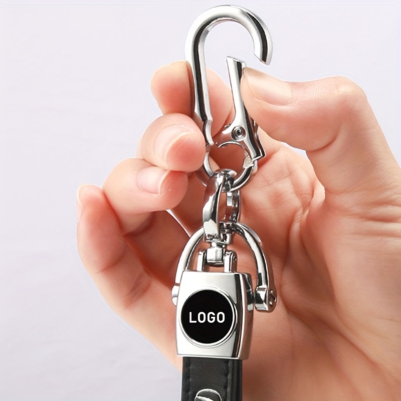Leder Auto Emblem Keychain Schlüssel Ring Hohe Qualität Metall