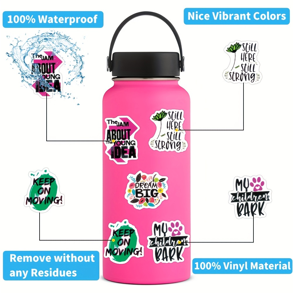 Stickers for Water Bottles, Motivational Sticker, Inspirational Words  Stickers for Kids Teens Adults Students Teacher Employees Vinyl Encouraging