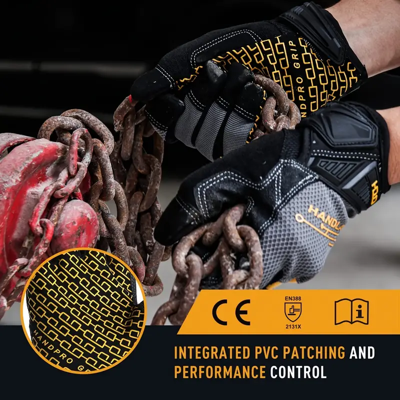 Durable, Touchscreen-compatible Work Gloves With Grip For Men & Women -  Perfect For Mechanics! - Temu