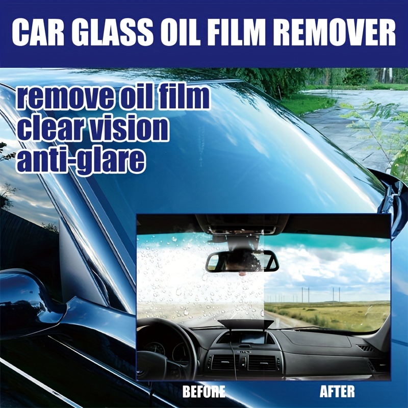 1pc 150g Auto Glass Oil Film Remover Front Windshield Cleaner Anti