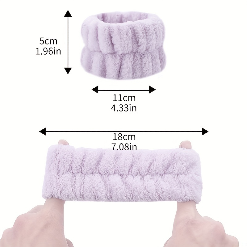 2pc Face Washing Wristband with Waterproof Sleeve