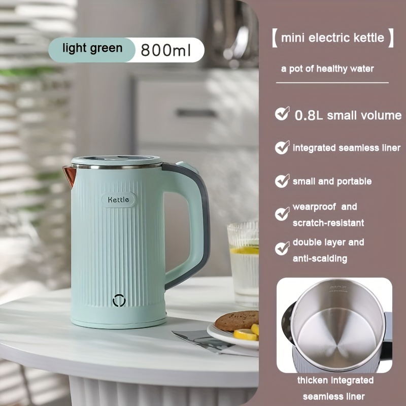 Small Electric Kettle, Stainless Steel, Low Power Mini Portable