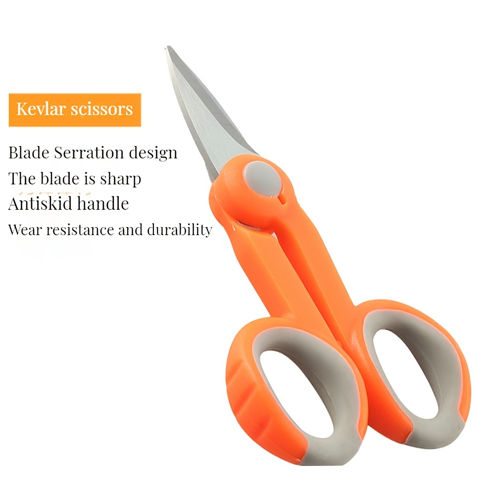 Heavy duty scissors for cutting Kevlar and Carbon