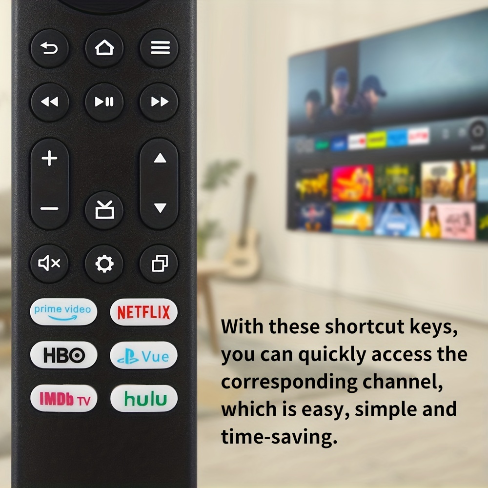 Nuevo mando a distancia de repuesto para televisores Toshiba y televisores  inteligentes Insignia, con 6 botones de acceso directo para un uso fácil y