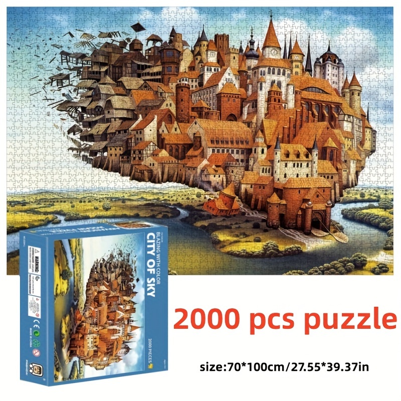 1000 pièces de Puzzles Adultes et enfantsScène Magnifique Puzzle Rond  Convient aux Adultes et aux Enfants de 12 Ans et Plus Puzzles en Carton  Jouet
