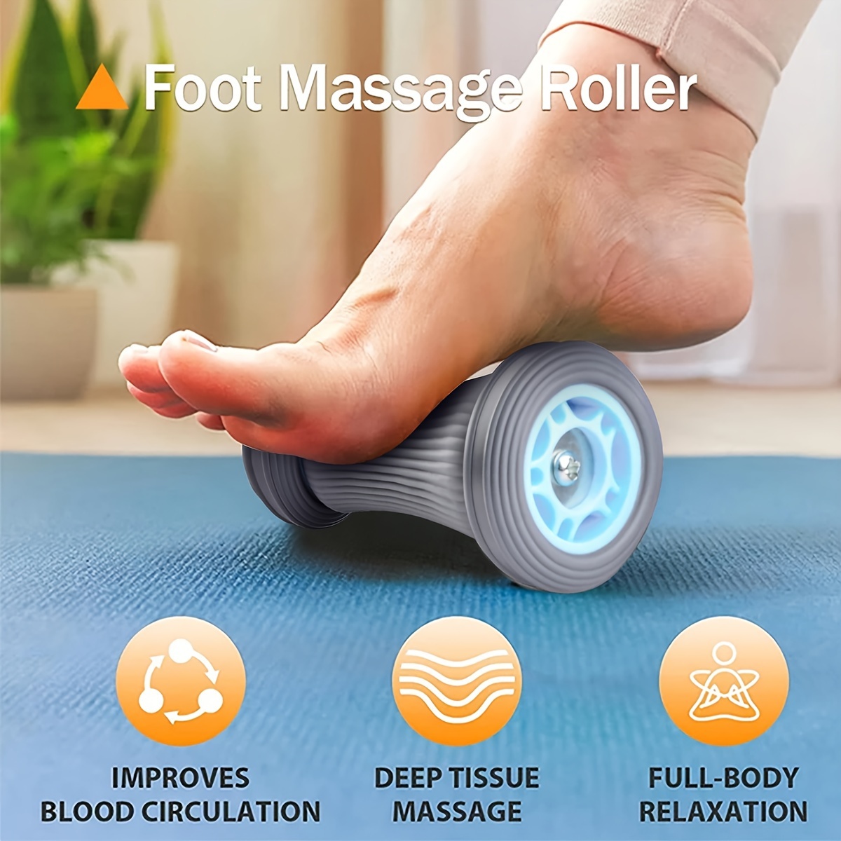 1pc Yoga Fitness Massage Wheel/roller Pelota Masaje Pies - Temu