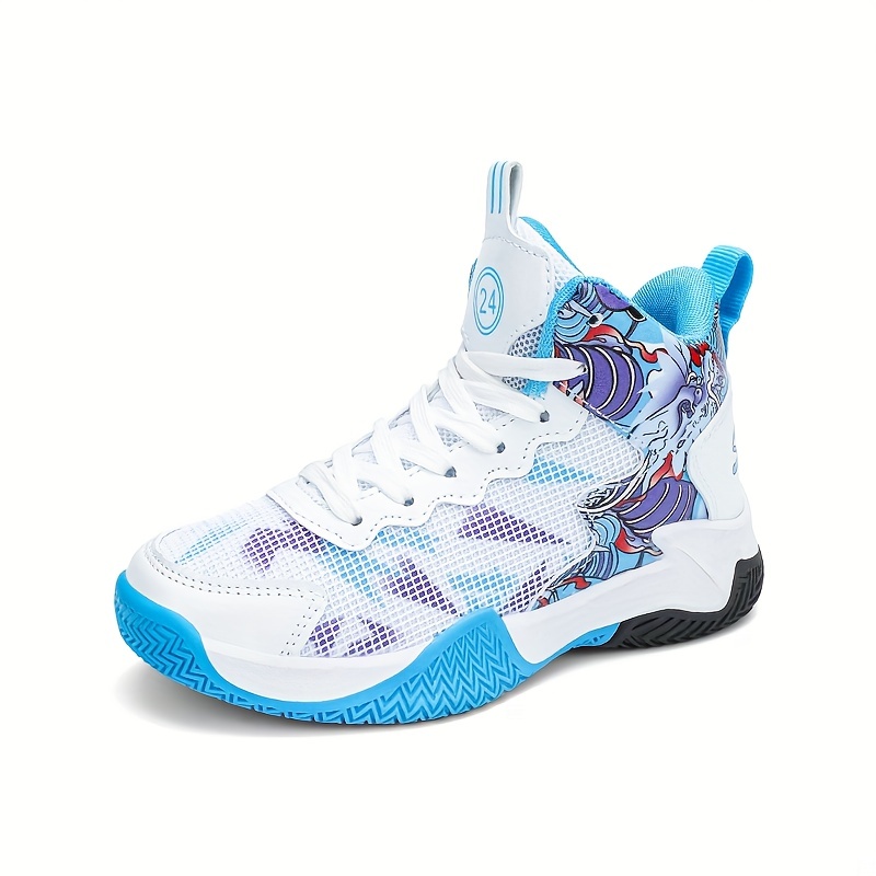 Baskets HSNA Pour Enfants - Chaussures De Basket Légères Avec Fermeture Scratch - Tailles 30-40