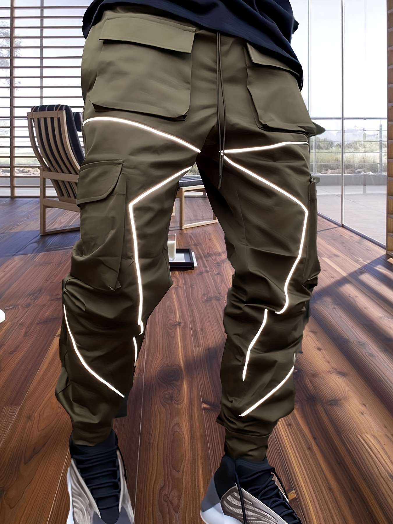 Atlas Safety Pants, Reflectorized cargo orange and black safety pants –  Cutton Garments