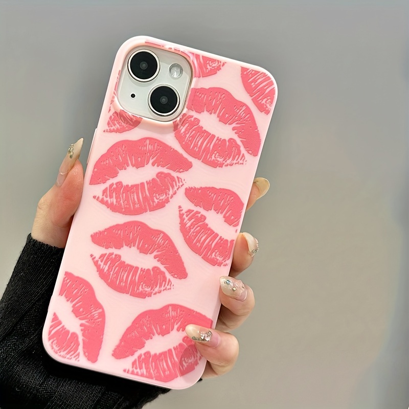 Lips Suitable For Apple 13 Mobile Phone Case For Iphone14pro Frosted 13max Airbag 14plus Men's New 7/8plus Women's Silicone 11 Soft Case 12promax All-inclusive 13 Thickened 14promax Protective Case X/xs Lens All-inclusive Xr