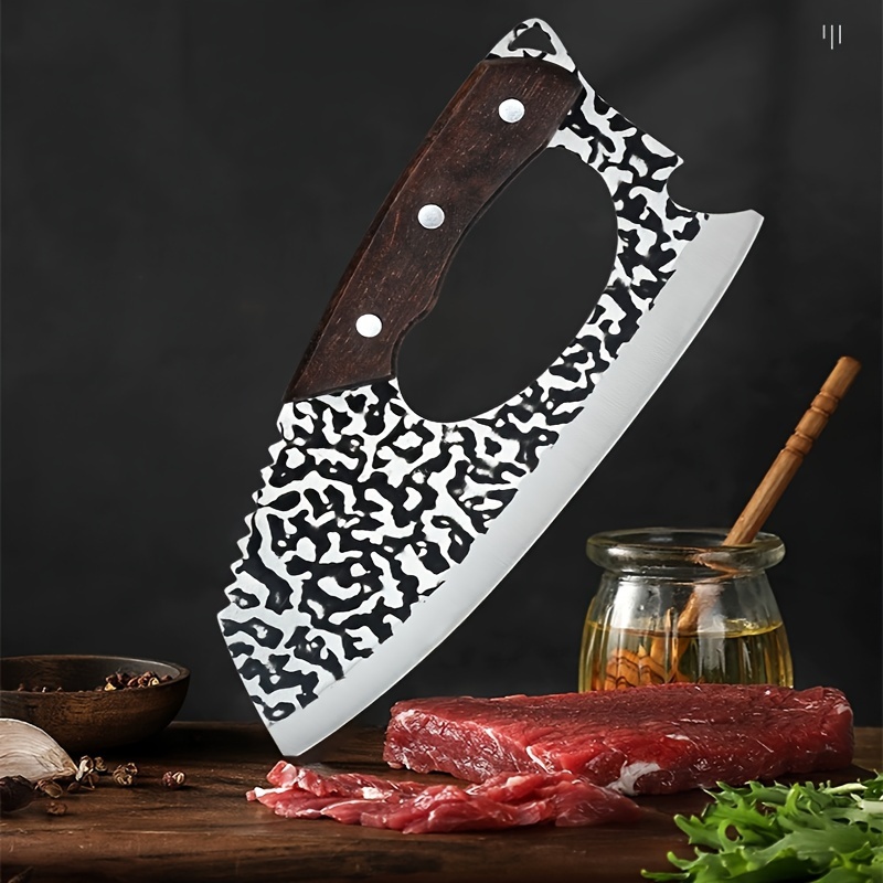 Chinese Traditional Hand-forged Kitchen Knife Chopper for Bones