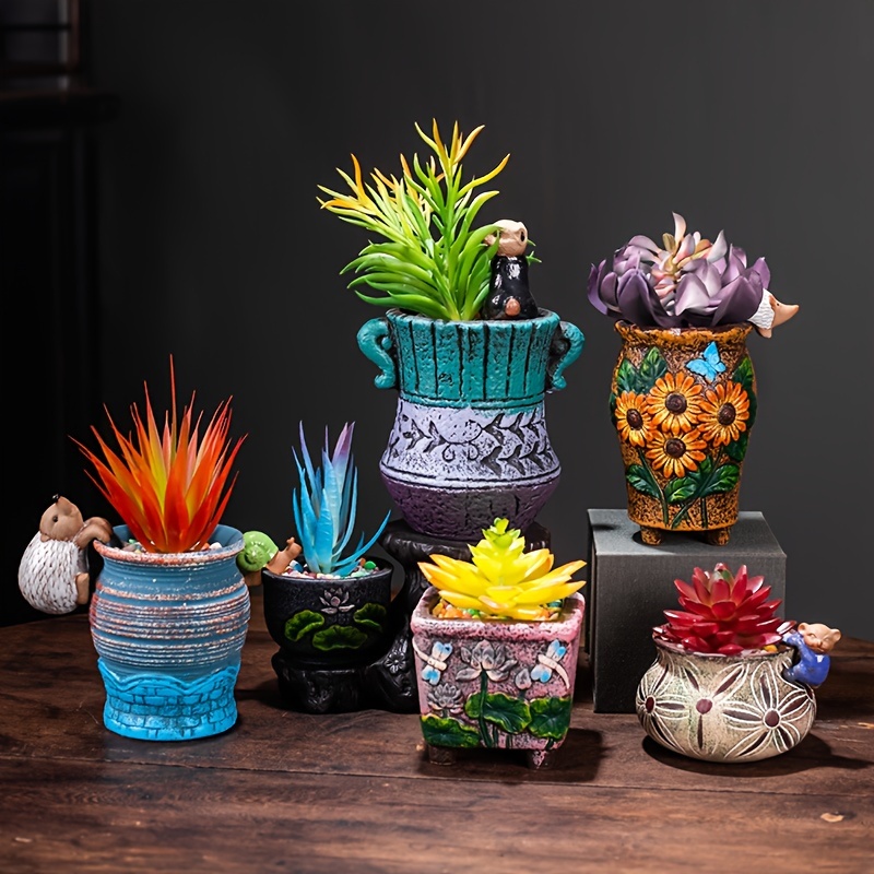 Kaktustopf, Handgemachter Pflanzentopf, Kleiner Keramik Topf