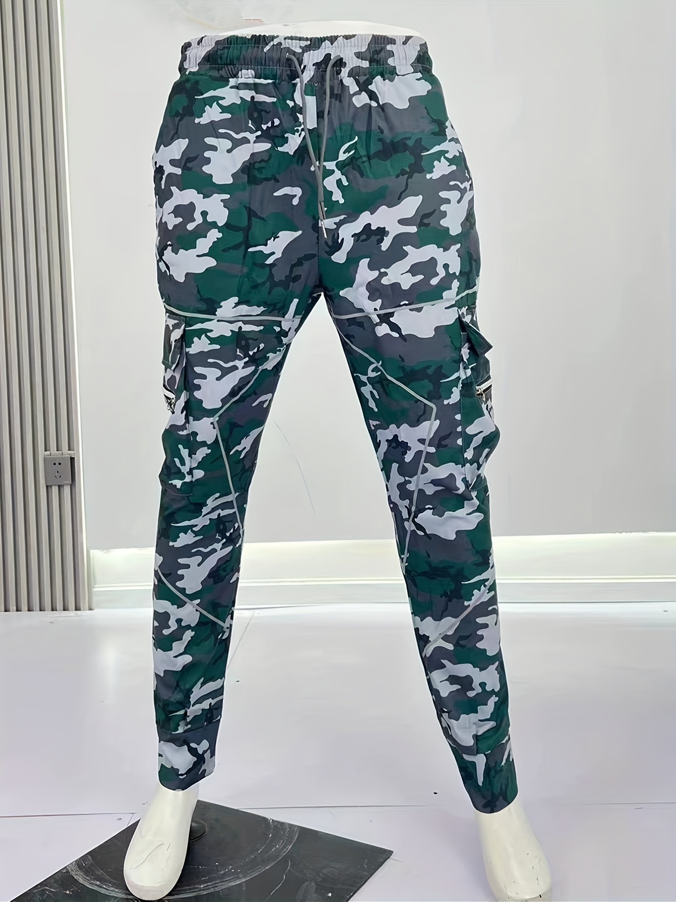 SHEIN Teen Girl Woven Camouflage Cargo Pants Suitable For Spring, Summer  And Autumn