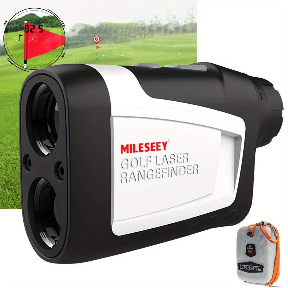 ゴルフ距離計 レーザー距離計 ゴルフ計測器 USB充電 PUレザーゴルフ