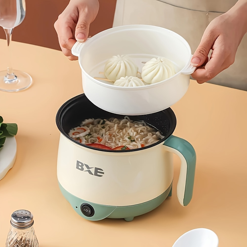 Temu 6 9inchelectric Cooking Pot Multi Functional Cooking Pot Shabu Cook  Stir Fry Braised Steam Non Stick Electric Cooking Pot A Pot Can Double Fire  On The Steam Down The Boil To