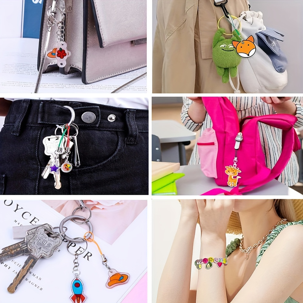 132pcs Shrink Plastic Sheets & Keychain Charms Kit
