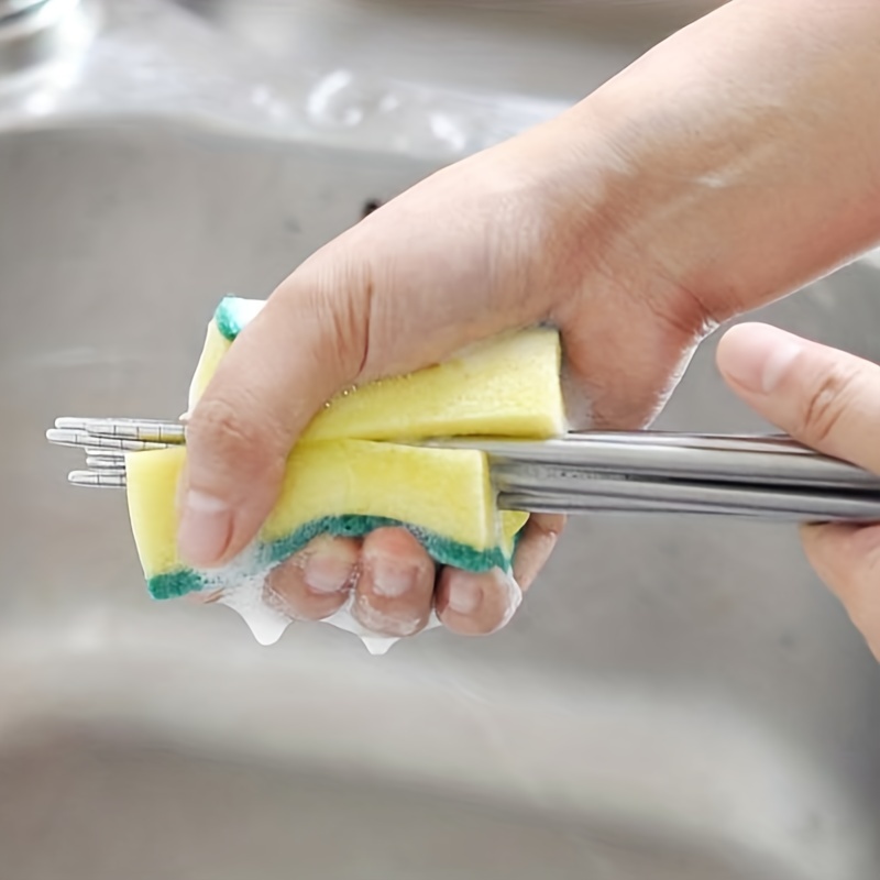 Polyester Cleaning Sponge for Kitchen Daily Use - Pack of 30pcs