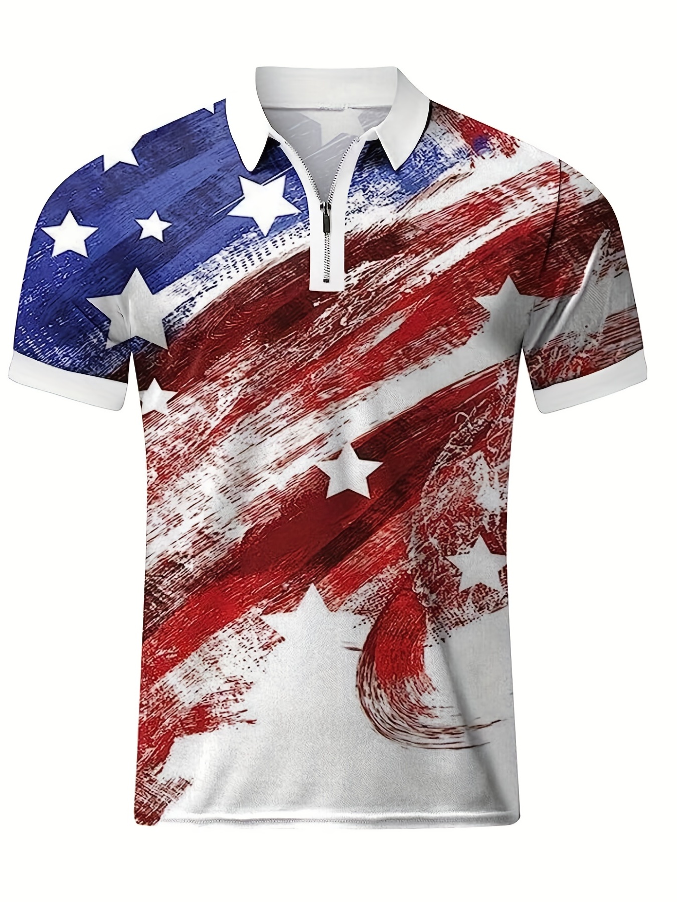 polo shirts with american flag on sleeve