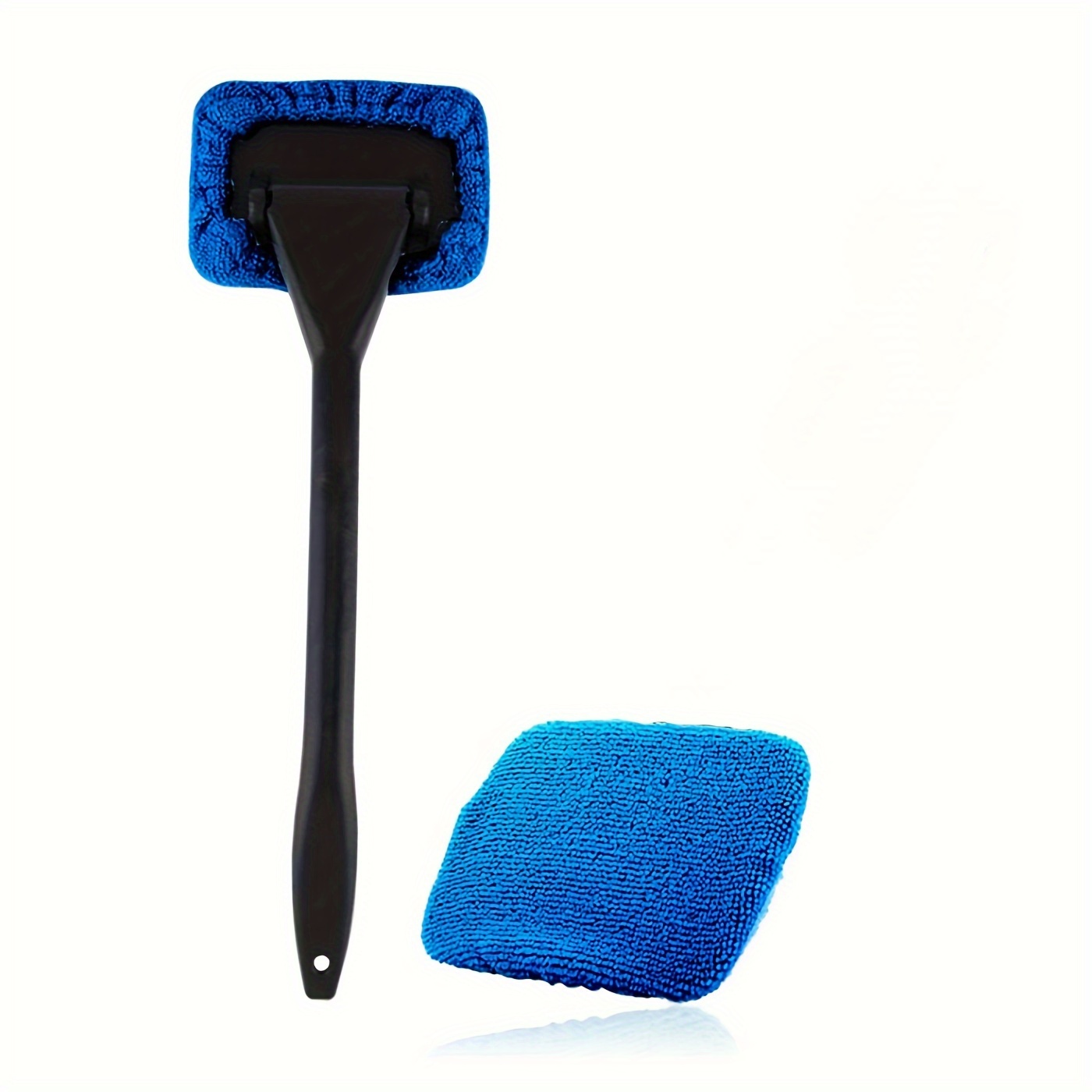 Car Wash Brush, Windshield Cleaner Wand, Glass Cleaning Mop Kit, Handle  Cleaner Tool with Spray Bottle for Car Window, Blue, for Gift 