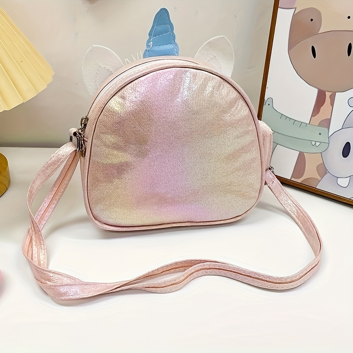 Sequin Unicorn Messenger Bag, Glitter Rainbow Crossbody Bag, Girls Cartoon  Shoulder Bag - Temu United Arab Emirates