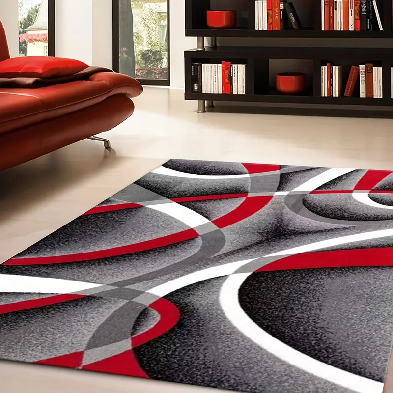 Luxury Tpr Floor Mat With Patchwork Design Contrast Color - Temu