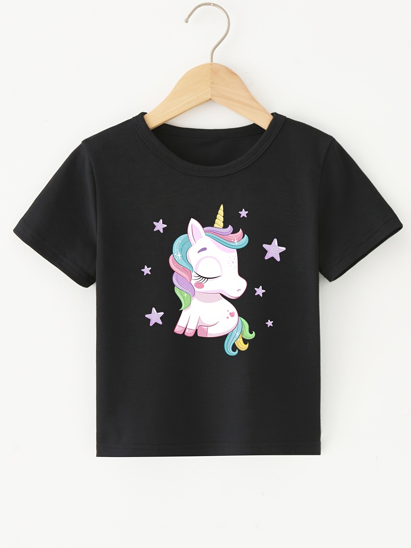 Toddler Girls Cartoon Unicorn Sleeveless Round Neck - Temu