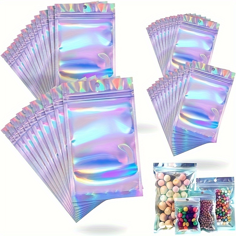  100 bolsas de plástico pequeñas sellables de 7.9 x 5.9 in, pequeñas  bolsas de plástico sellables, bolsas de plástico transparente resellables, pequeñas  bolsas de plástico transparentes pequeñas para joyas, medicamentos y