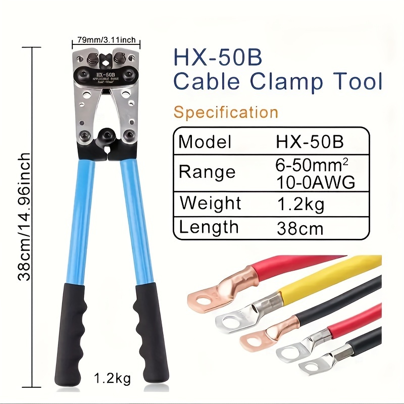 Battery cable deals crimper kit