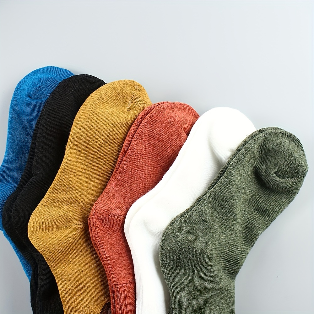 6 Pairs Bear Print Socks Comfy & Mid Tube Women's Stockings