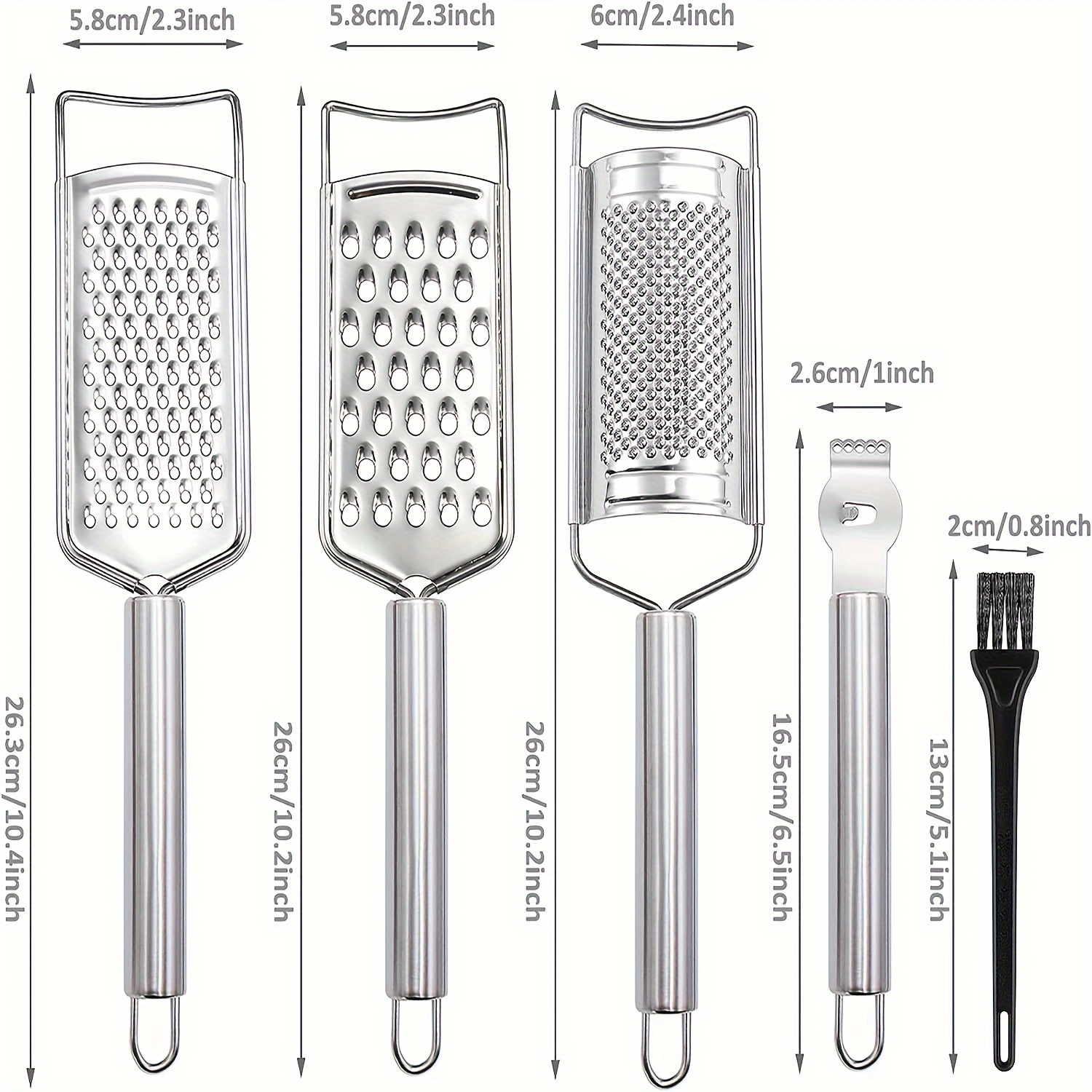 Cheese Grater 304 Stainless Steel Cheese Graters Shredder - Temu