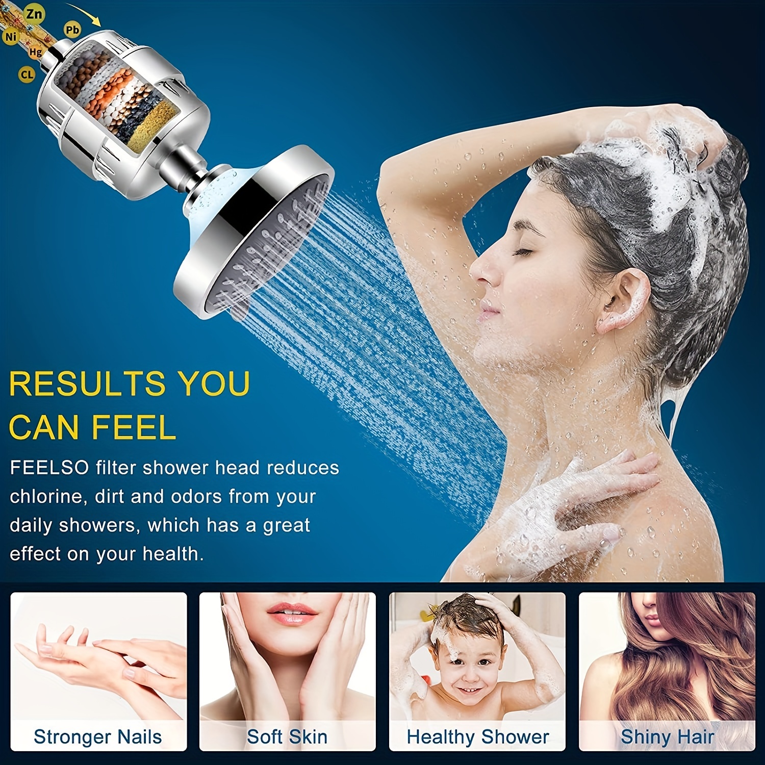 20 Stage Shower Head Water Filter For Hard Water