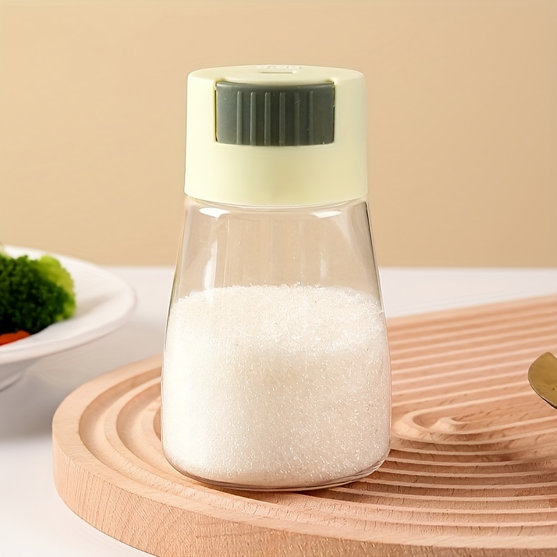 1pc Salt Shaker With Press-and-measure Top