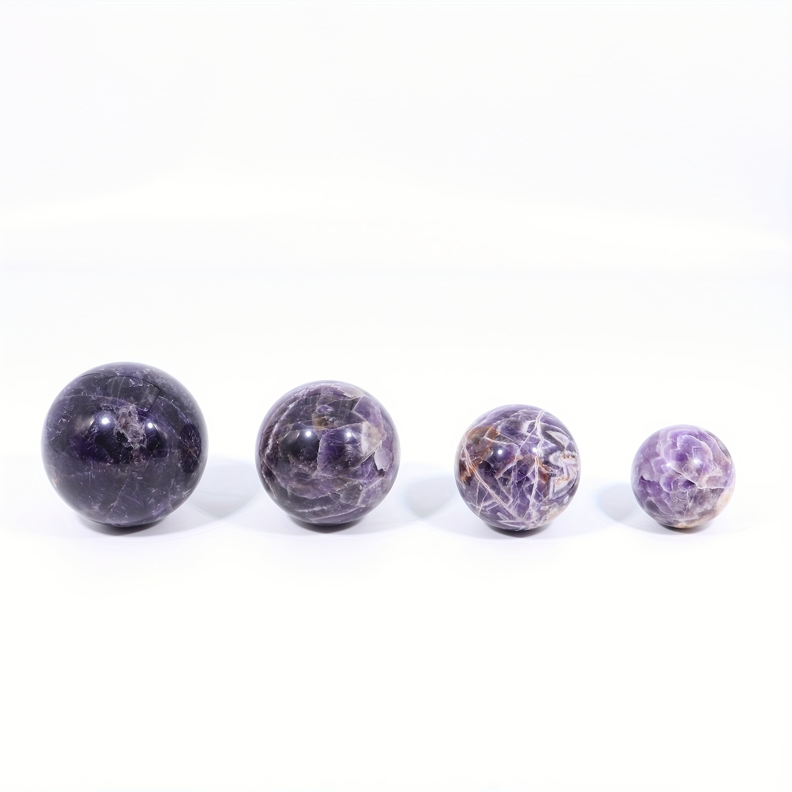  Bola de cristal de adivinación de mirada, piedra natural en  bruto de amatista, bola de cristal rota para oficina, bola de la suerte,  Feng Shui, regalo consagrado decoración de Feng Shui