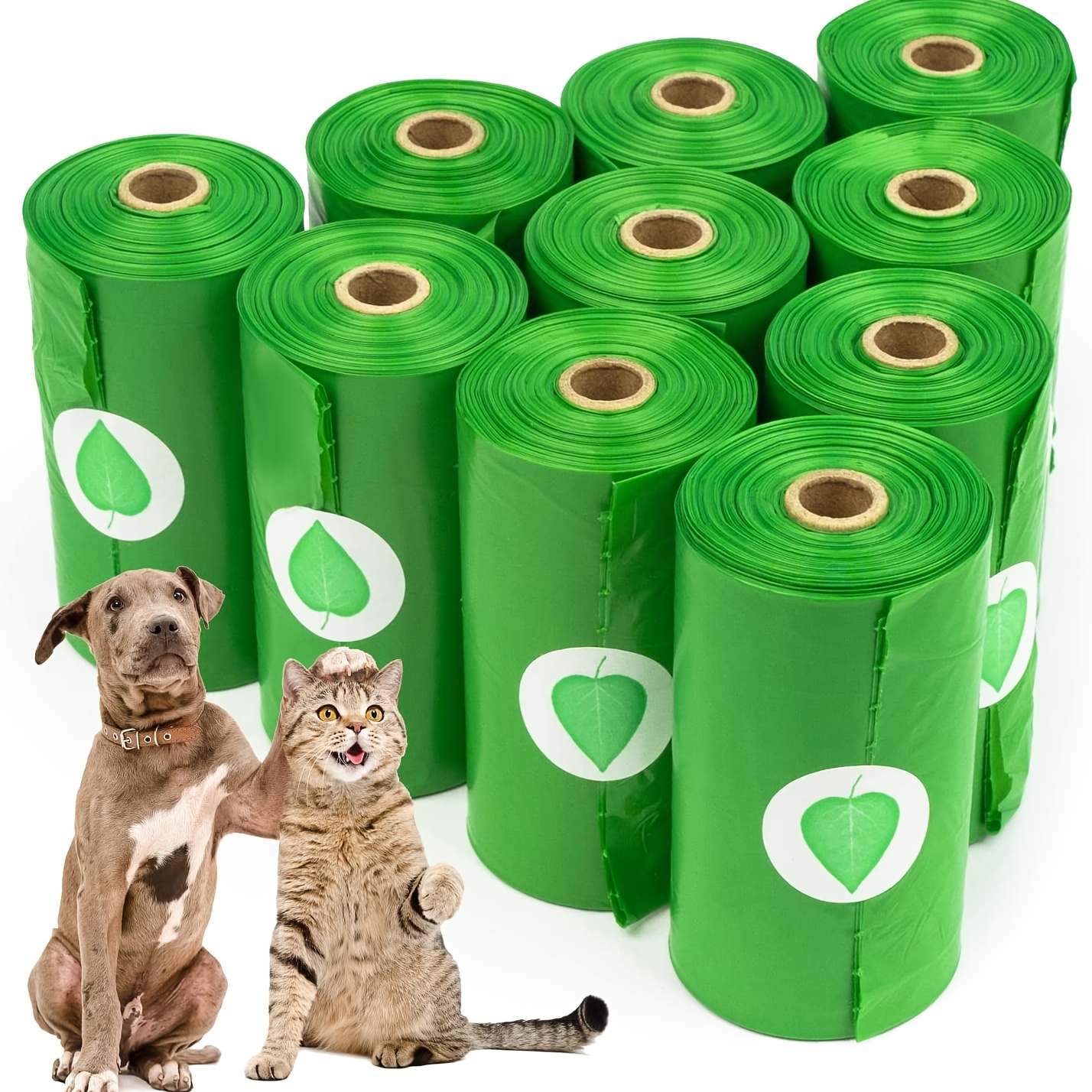 6 Rolls 90 Bags Dog Poop Waste Bags - Eco-Friendly