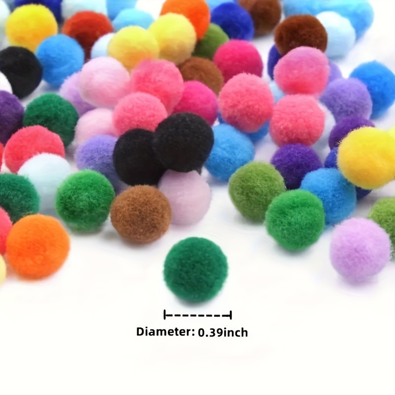 Mixed Color High Elastic Color Small Fur Balls Pom pom - Temu